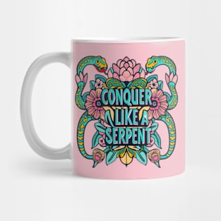 Conquer like a serpent Mug